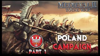 Playing M2TW  Poland Campaign part 1  quotBefore the Winged Hussars Arrivequot [upl. by Elle]