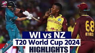 WI vs NZ T20 26th Match Highlights West Indies vs New Zealand T20 World Cup Highlights [upl. by Aseela253]