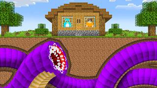 How To Build A Working House Eater Worm in Minecraft [upl. by Eibur]