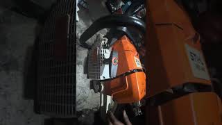 How to start Stihl MS440 stihl stihlchainsaw [upl. by Armbrecht]