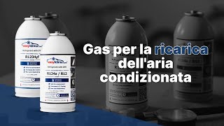 Come ricaricare autonomamente laria condizionata dellauto con EasyKlima R12 R134a R1234yf [upl. by Einnaoj403]