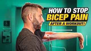 How To STOP BICEP PAIN After A WORKOUT [upl. by Annailuj513]