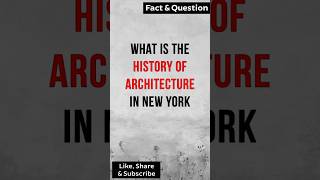 The history of architecture in New York factshorts factsvideo [upl. by Coral]