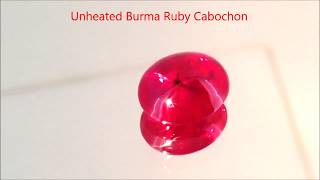 Natural Unheat Burma Ruby  4 Carats Cabochon CDunaigre Certified  by Gandhi Enterprises [upl. by Ajit702]