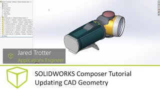 SOLIDWORKS Composer Tutorial  Updating CAD Geometry [upl. by Novyert74]