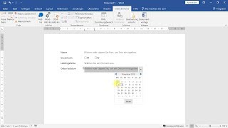 Formulare in Word Formularfelder zum Ausfüllen erstellen – WordTutorial [upl. by Wiley303]