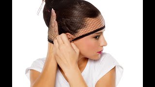 WIG CAP ELASTIC HAIR NET BLACK Tutorial by Buyypk [upl. by Millhon]