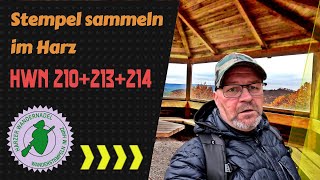 Stempel sammeln im Harz  Harzer Wandernadel 210 213 und 214 wandern [upl. by Iormina]