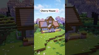 Minecraft Cherry House🌸 Tutorial shorts minecraft tutorial foryou fypシ゚ [upl. by Cortney]