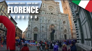 Florence Marathon 2023  Run in Art  Firenze Marathon [upl. by Oiralednac607]