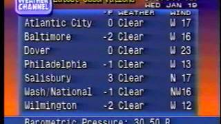 Weather Channel Local Forecasts January 19 1994 [upl. by Sherwood440]