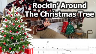 Rockin Around The Christmas Tree  Guitar Tabs Tutorial [upl. by Vergos]