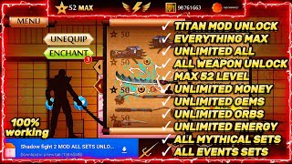 SHADOW FIGHT 2 MOD APK LETEST VERSION 🤯TITAN MOD UNLOCK🥵 EVERYTHING MAX NovaMasterSF2 [upl. by Ailsa976]