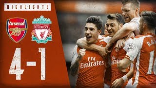 🔥 OZILS FREEKICK 🔥 Arsenal 41 Liverpool  Highlights  April 4 2015 [upl. by Dragde]