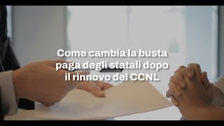 Come cambia la busta paga degli statali dopo il rinnovo del CCNL [upl. by Dublin942]