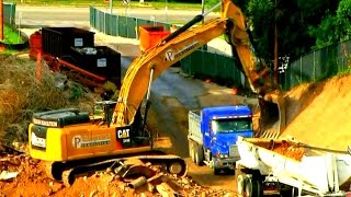 Excavators and Dumptrucks at work quotRaw Soundquot 35mins [upl. by Akilat]