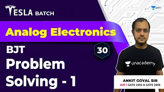 Problems from Analog Electronics  BJT  Lec 30  Analog Electronics  GATE 2021 Exam [upl. by Esra]