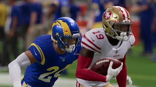 Los Angeles Rams vs San Francisco 49ers  NFC Championship Game  NFL 1302022  Madden 22 Sim [upl. by Aissat]