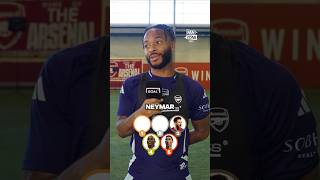 RAHEEM STERLING names TOP FIVE FAVOURITE players ever 😍 shorts football soccer [upl. by Notrem401]