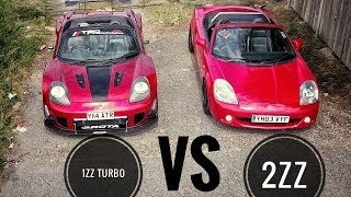 2zz swap vs 1zz turbo  mr2 spyder  roadster [upl. by Ma]