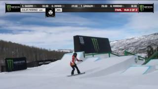 Julia Marino wins Womens Slopestyle Finals X Games Aspen 2017 [upl. by Polad]