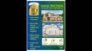 Exterior Wall Paints NEROLAC EXCEL EVERLAST 12 [upl. by Finkelstein]