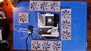 How to connect and setup Lian Li SL120 V2 fans including on an allinone cooler [upl. by Netsoj]