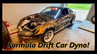 Supercharged LS3 Swapped 240SX Dyno  Formula Drift Car [upl. by Aicala]