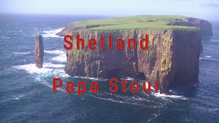 Shetland Papa Stour  A windy day hike and paddle [upl. by Dadelos]