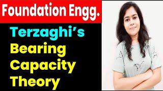 Terzaghis Bearing Capacity Theory  Terzaghi Theory Of Bearing Capacity  Foundation Engineering [upl. by Notsua]