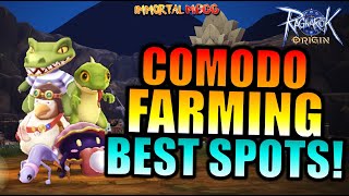 COMODO BEST FARMING SPOTS  RAGNAROK ORIGIN [upl. by Latrina]