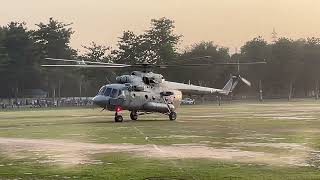 Mi 17 Helicopter take off Indian Air Force [upl. by Paige]