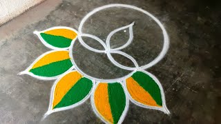 Diwali rangoli designs 2024diwali beautiful rangoli deepawali deepam mugguluSuper Amazingrangoli [upl. by Apilef]