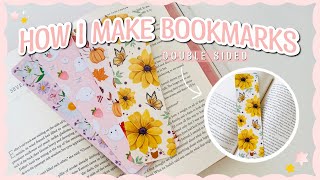 How To Make Bookmarks  Double Sided 📚✨ procreate tutorial for double sided bookmarks [upl. by Yennor119]