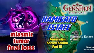 Kamisato Estate Pemurnian Sacred Sakura Final VS Miasmic Tumor [upl. by Ahsiam]