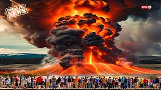 Horrible Today Magma Pool Eruption Under Yellowstone Park Threatens Lives of Millions of Visitors [upl. by Hsitirb201]