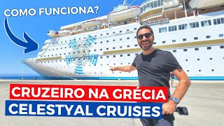 Por Dentro do Maior Cruzeiro da Celestyal Cruises ILHA DE PATMOS na Grécia com o CELESTYAL OLYMPIA [upl. by Noiwtna]