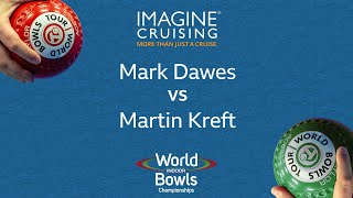 World Indoor Bowls Championship 2024 Mark Dawes vs Martin Kreft  Day 7 Match 4 [upl. by Elonore]