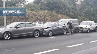 Pailles carambolage entre plusieurs véhicules la circulation perturbée [upl. by Garate53]