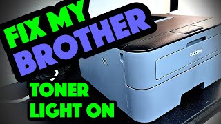 Brother Laser Printer Toner Light On [upl. by Ailil]