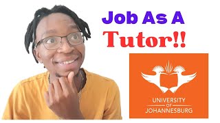 How I Became a TUTOR in My University 2024 UJ [upl. by Richmal129]