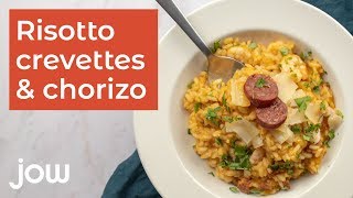 Risotto crevettes amp chorizo [upl. by Gretna]