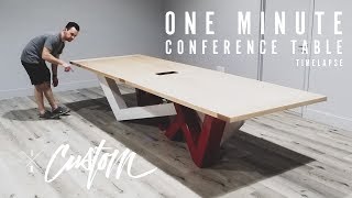 One Minute Conference Table timelapse [upl. by Sinai923]