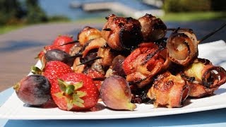 Rezept Grillspieße mit Feigen Erdbeeren und Jakobsmuscheln selber machen [upl. by Ely553]