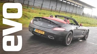 MercedesBenz SLS AMG Roadster first impressions  evo Magazine [upl. by Gonta430]