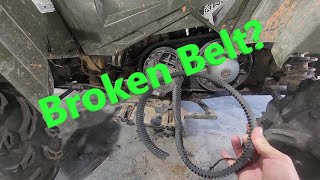 Polaris Sportsman Belt Change No Special Tools [upl. by Alikahs]