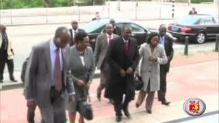 Ruto arrives in the Hague to attend ICC status conference [upl. by Artimid]