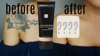 Dermablend Body Makeup Full Coverage Demo amp Review [upl. by Swanhilda910]