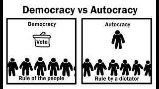 Democracy and autocracy paragraph [upl. by Pauiie]