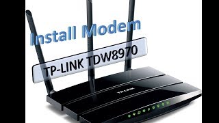 Configurar servicio Módem ADSL TP LINK TD W8970 [upl. by Anaujnas]